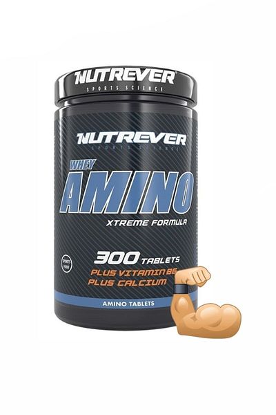 Nutrever Whey Amino 300 Tablets Amino Acid Bcaa Muscle Enhancer Strengthening Supplement Food