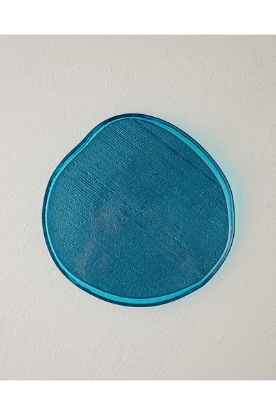 English Home Light Blue 21 cm Coastal Charm Glass Cake Plate