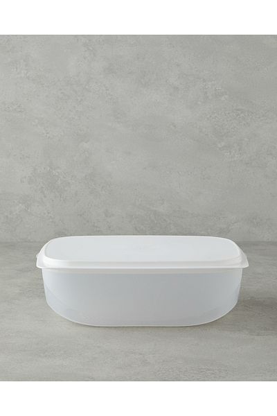 English Home Morgan White Plastic Storage Container - 30x21.5 cm