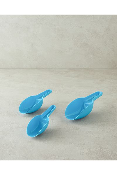 English Home Poul Plastic Set of 3 Turquoise Measuring Spoons - 22x7,8x5 cm