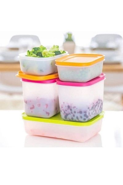 Tupperware Freezer and Deep Freezer Storage Container 5 Pieces Hsgl