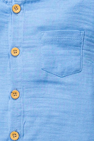 Mai Perla Organic Cotton Jumpsuit with Muslin Fabric - Wooden Button and Pocket