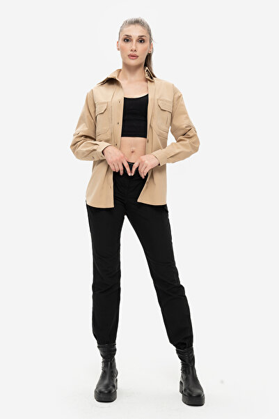 SOUTH COL Force Kadın Tactical Ripstop Taktik Gömlek Sırtı Fileli Yüksek Dayanıklılığa Sahip Likralı Kumaş