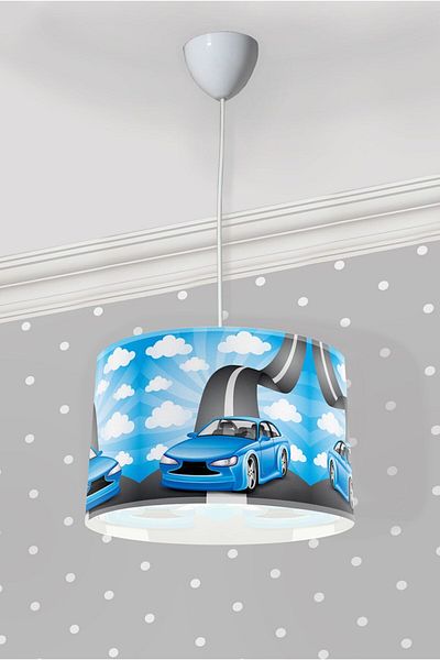 Bebişim Halı Blue Car Children's Room Pendant Chandelier