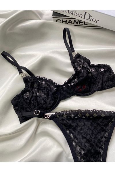 MILANOFOX Σετ εσώρουχα με λεπτομέρεια αλυσίδας Underwire Lace Bra