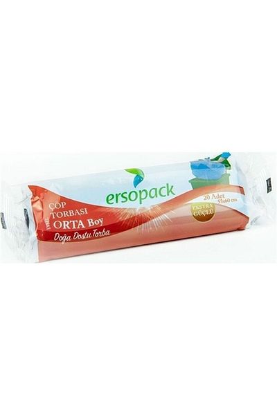ERSOPACK Domestic 55x60cm Medium Garbage Bag - 20pcs x 4 Pieces