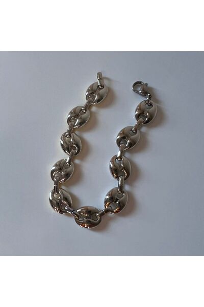 neslyaccessories Marka Tasarımı Paslanmaz Çelik Silver Renk Kadın Bileklik