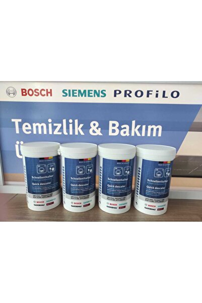 Bosch Çamaşır ve Bulaşık Makineleri Için Hızlı Kireç Çözücü 4'lü Paket