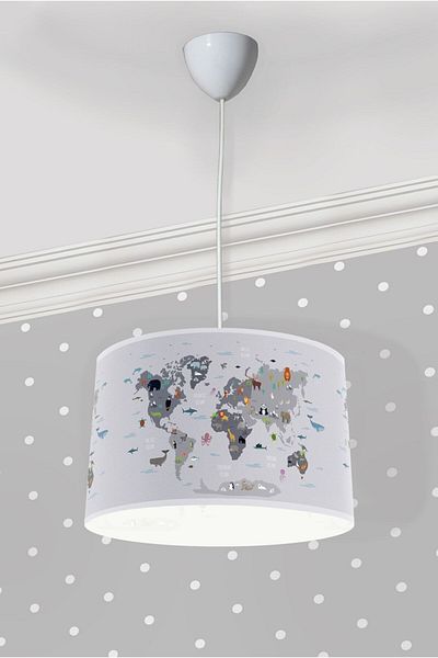 modalive Home Educational Map Children's Room Pendant Chandelier