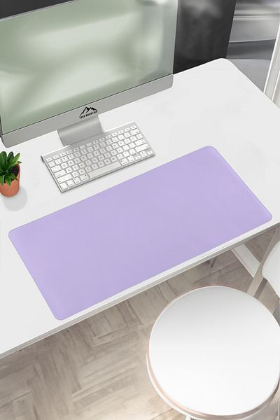 Lord Mountain 70x30 L Purple Leather Mouse Pad - Comfortable and Reversible Office and Table Mat Desk Mat