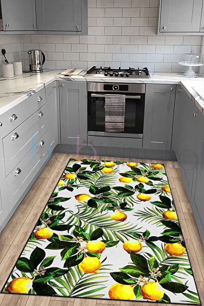 CAPRİCE HALI Limon Desenli Mutfak Halısı
