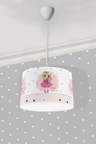 Bebişim Halı Cute Little Princess And Unicorn Children's Room Pendant Chandelier