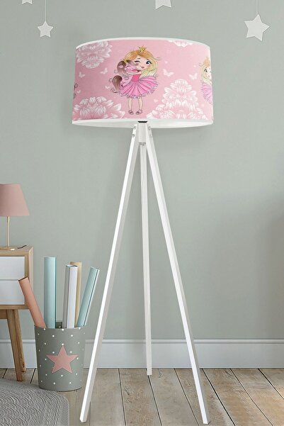 Bebişim Halı Prenses Kız Ve Pony Çocuk Odası Lambader