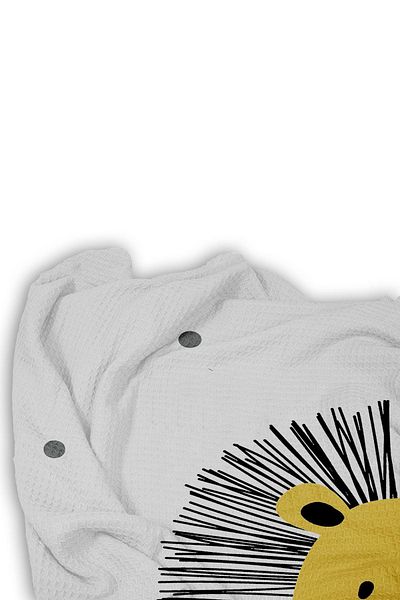 CAPRİCE HALI Cute Lion Patterned Single Pique (With Pillow Case)