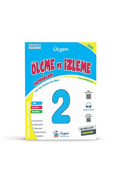 Üçgen Yayıncılık 2.SINIF - SÜREÇ ve ÖLÇME DEĞERLENDİRME – Sınav Kitabı – Her Ders için 6 Sınav - Tam Ölçme Yaprakları