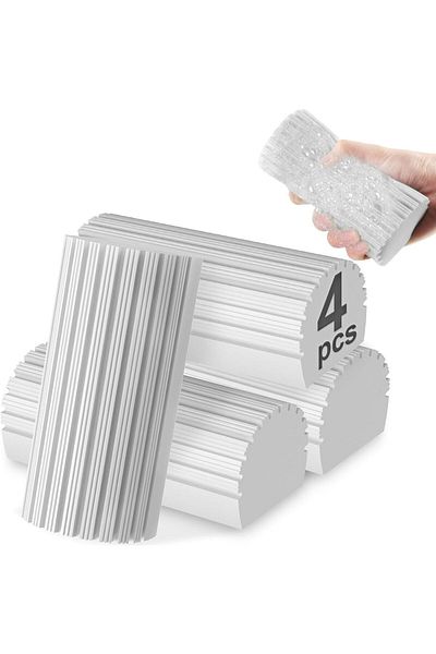 Yenigeldi 4 PieceS Gray Damp WaterprooF SponGe - DiSh SponGe and BruSh kitchen Cleaning