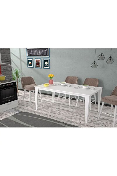 Alina Dizayn ARTEMİS YEMEK MASASI BEYAZ