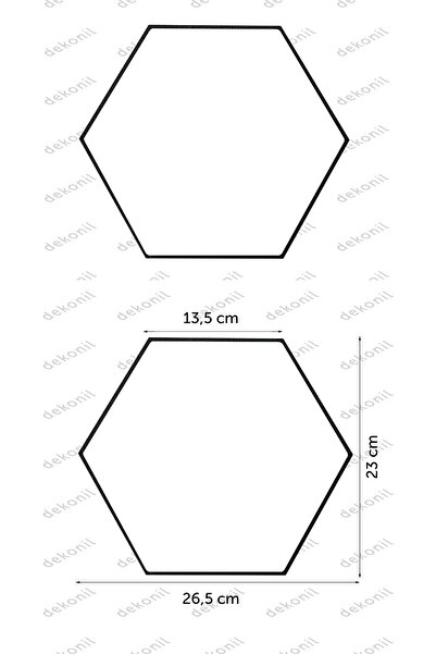 Dekonil Akustik Altıgen Bal Peteği Dekoratif Duvar Paneli ( 1 Adet )