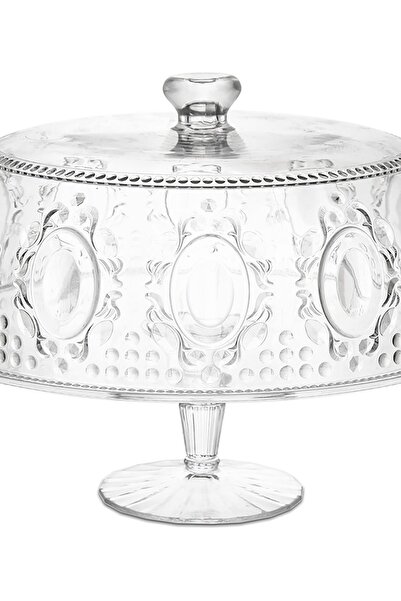 Baci Milano Baroque Rock Cake Kek Standı 32 Cm Şeffaf