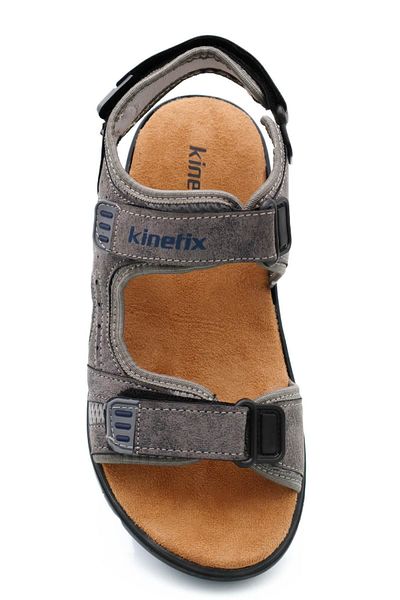 Kinetix Ανδρικά Αθλητικά Σανδάλια - Savio Διπλό Velcro, Μαλακή Σόλα, Ανθρακί