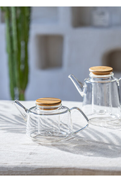 The Mia Bamboo Lid with Strainer Teapot 600 ml