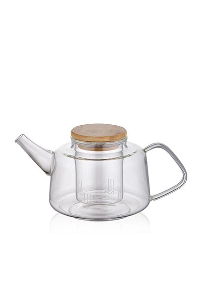The Mia Bamboo Lid with Strainer Teapot 600 ml