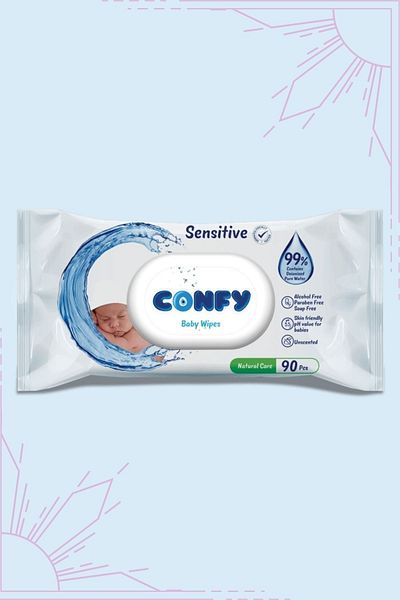 Confy Sensitive Special Wet Wipes for Babies 12x90 - 1080 Sheets