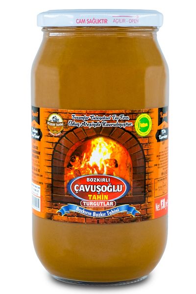 Bozkırlı Çavuşoğlu Steppe Tahini with Bran in Wood Fire 930g Mulberry Molasses 800g Glass Jar