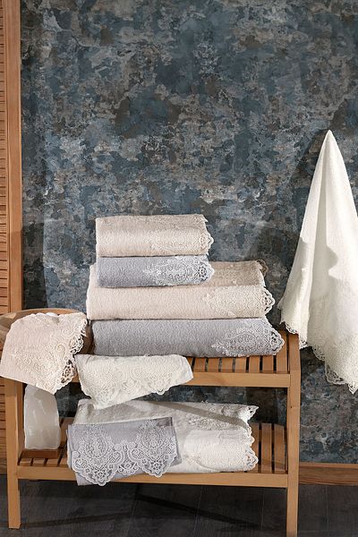 Nazik Home Marry Lace Body Towel - 90x150 cm