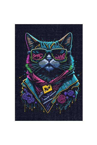 Bamyum Blackcat Bedruckter Teppich Chenille-Druck Maschinell Hergestellter Teppich