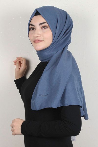 PİRAMİT Cotton Jazz Shawl 1482-17 Indigo
