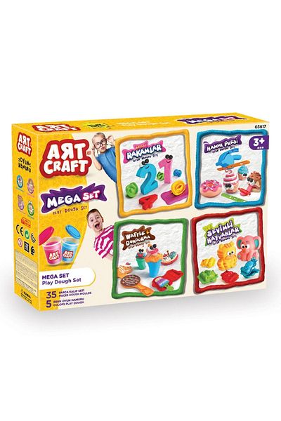 Doğan Oyuncak Dünyası Mega Dough Set - Play Dough Set - Dough Sets - Dough Molds