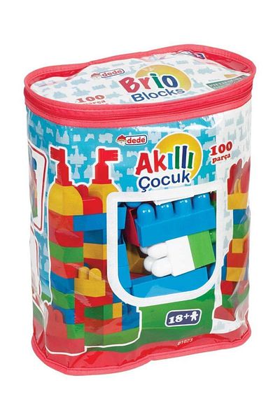 DEDE Smart Kids Colored Blocks 100 Pieces