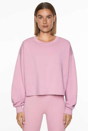 Oysho Pamuk ve modal iceren crop sweatshirt Fiyat Yorumlar Trendyol