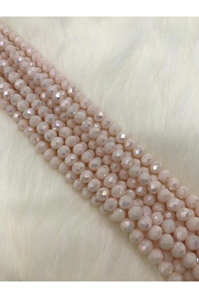 Caglar Accessories 8 ملم كريستال كريمي غير لامع 20 مجموعة (يستخدم في صنع الملحقات والحقيبة)