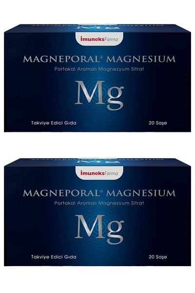 Imuneks Magneporal Magnesium - 20 Sachets 2 Pcs