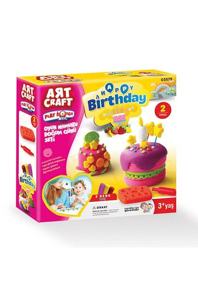 Doğan Oyuncak Dünyası Birthday Play Dough (150 Gr.) - Play Dough Set - Dough Sets - Dough Molds