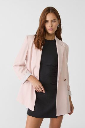 Stradivarius Slim fit kruvaze blazer Fiyat Yorumlar Trendyol