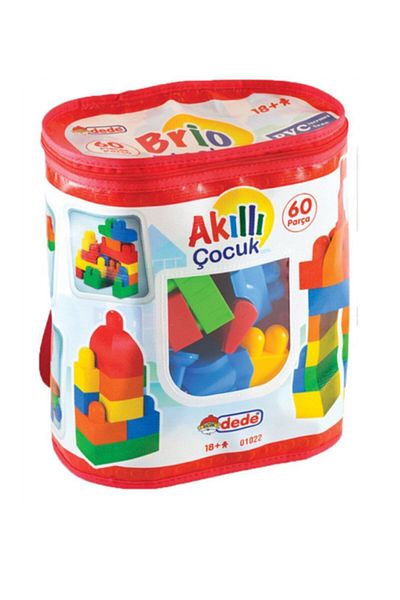 DEDE Smart Kid 60 Piece Big Block Set with Bag