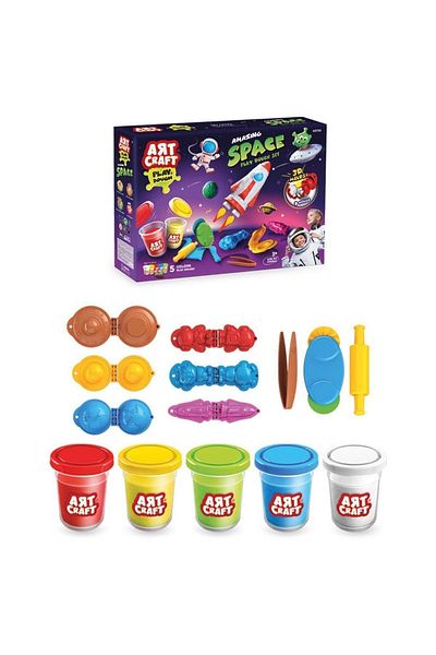 Doğan Oyuncak Dünyası Amazing Space Play Dough Set - Play Dough Set - Dough Sets - Dough Molds