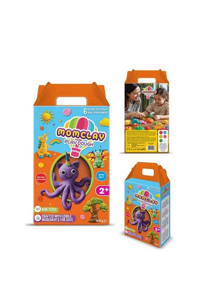 Smarta Momclay Play Dough Natural Play Dough 6 Colors X 100 Grams 30000810