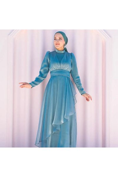MODA EGE Hijab Evening Dress - Stylish and Comfortable Design