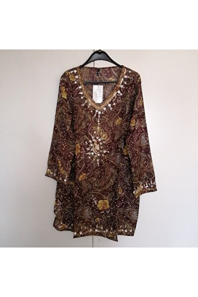 Butik Tülin Otantik tülbent çok renkli desenli pul boncuk doğal sedef yoğun e...