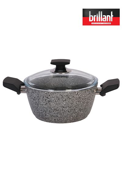 Brillant Luxury Granite Deep Pot 18 cm Fireproof Non-Stick Pot