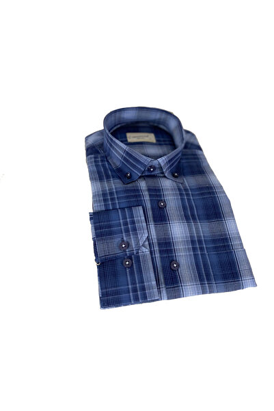 dcn giyim 1985 Men's Linen Shirt - Classic Cut, M4 Model