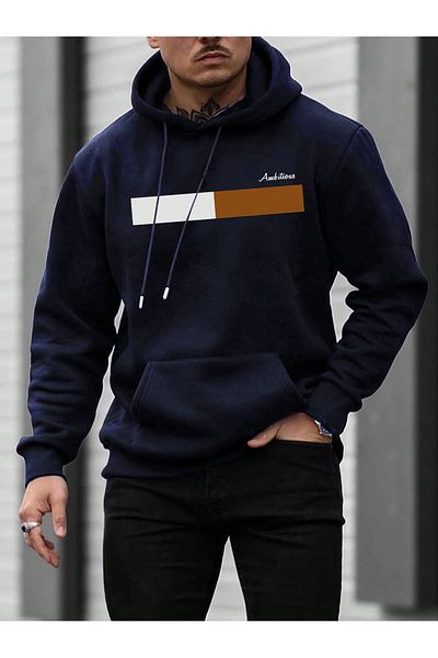 DAXİS Sportwear Company Nagy méretű UNISEX kapucnis nyomott pulóver