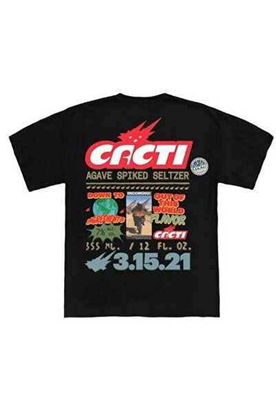 Dupe Design تي شيرت ترافيس سكوت كاكتي منقوش كبير الحجم