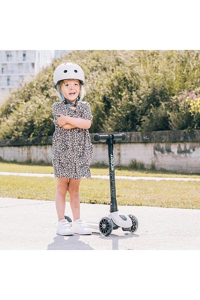 SCOOT AND RIDE Light Gray Child Helmet - S-M, 190605 -96367