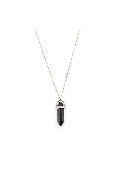 Mystic Energy Natural Stone Black Agate Pandula Cut or Pendant or Keychain |   Gift Natural Stone