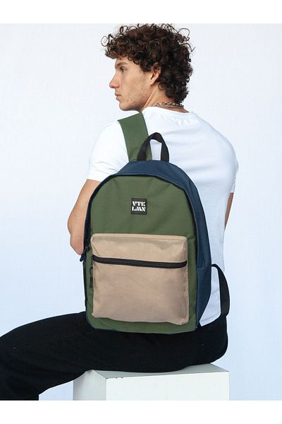 Vatkalimon Σχολείο και σακίδιο πλάτης Unisex Καφέ Χακί Navy Blue